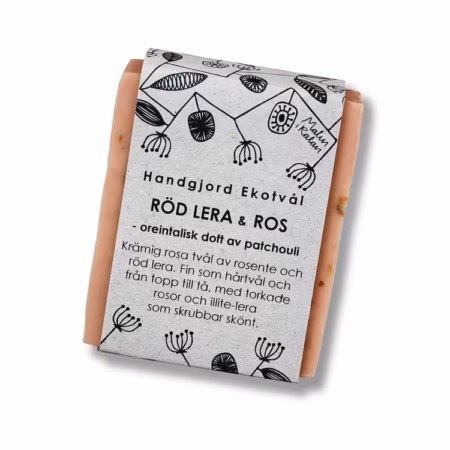 Röd Lera & Ros Tvål